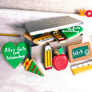 Back to School - Kekskollektion kann personalisiert werden Text auf Keks: